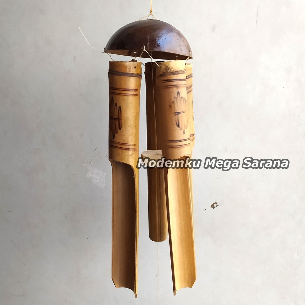 Bambu Wind Chimes Genta Angin Klontong Bambu Batok Kelapa