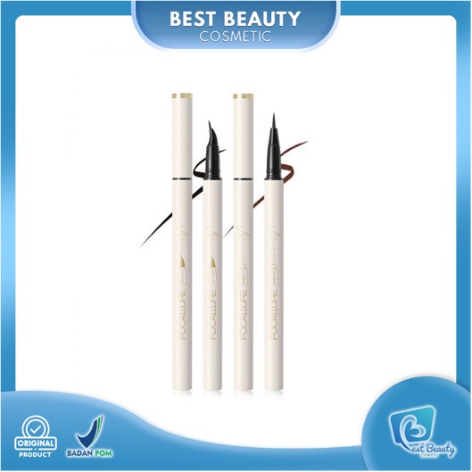 ★ BB ★ FOCALLURE Lasting Waterproof Liquid Eyeliner #ConfidenceHalo Ultrafine quick-dry tahan air liquid eyeliner - FA200 - FA 200