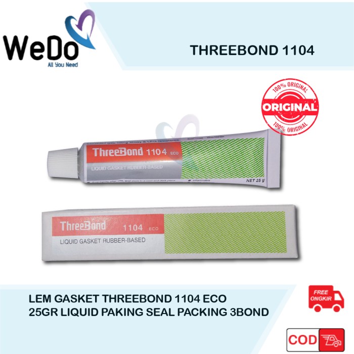 

Lem Gasket Threebond 1104 Eco 25gr Liquid Paking Seal Packing 3Bond