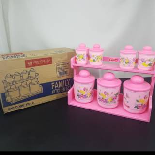 7in1 Rak bumbu Lion  Star  duduk gantung  kitchen set 