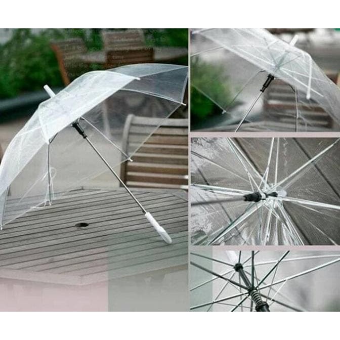 NEW PROMO ITEM!!! Payung Transparan Bening umbrella transparant Korea Japan Baru NEW ITEM