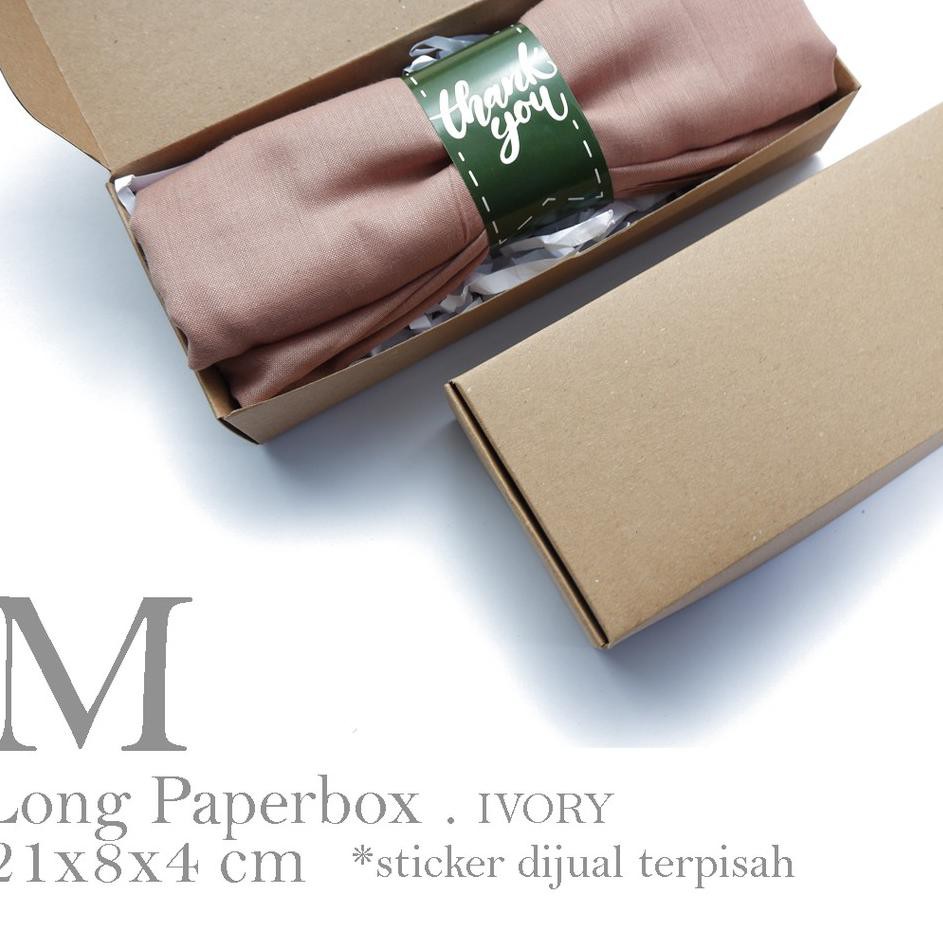 

Pasti Murah F78 [ 10pcs] LONG PAPERBOX M / MEDIUM SIZE (21x8x4 cm) BROWN KRAFT/ PAPER BOX / PAPER P