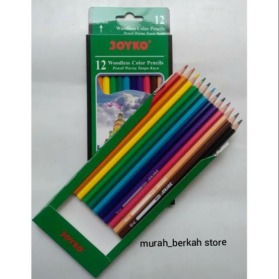 

Pensil 12 Warna Joyko / Pensil Warna Panjang Joyko 12 Warna CP-103 (/Set)