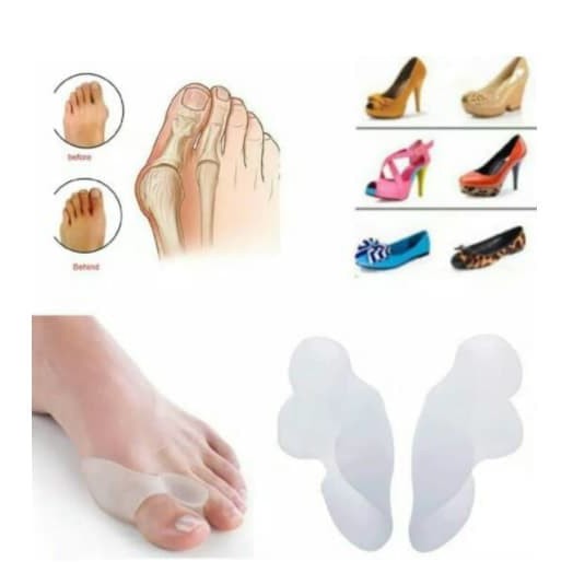 Pemisah Pelindung Jempol Jari Kaki / Bunion Gel Silicone Toe Separator
