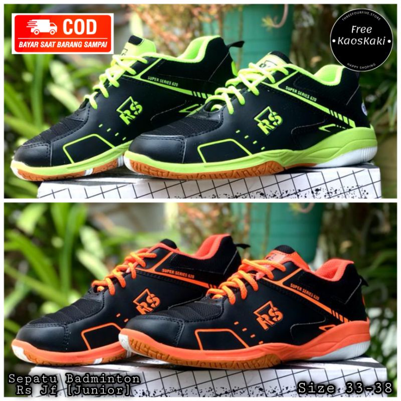 Sepatu Badminton Anak RS JF ,Super Series 620 Terbaru & Paket Komplit