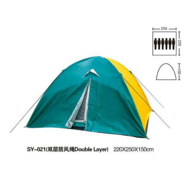 Tenda bnix 021 tenda camping model dome bnix 021 tenda kemping tenda kemah waterproof kap. 6 orang