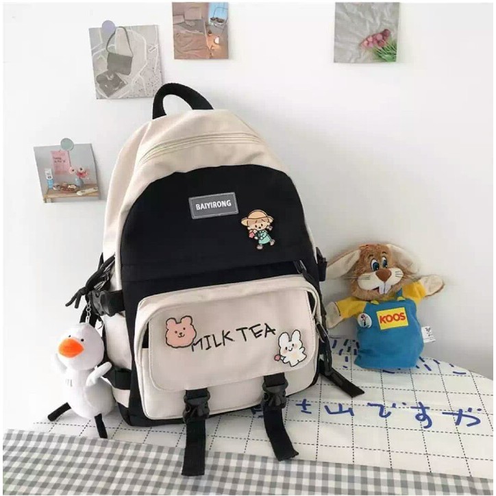 Tas Ransel  Wanita  Tas Ransel Wanita murah Tas Ransel Wanita Terbaru Tas Ransel Wanita Kekinian-hitam