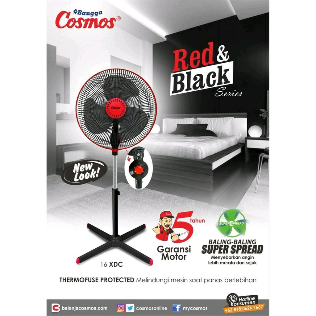Cosmos Kipas Angin Berdiri Rangka Besi Kokoh