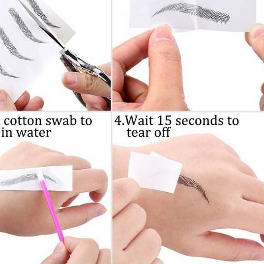 BESTSELLER Stiker Tato Alis 6D Natural Dan Tahan Lama 3427