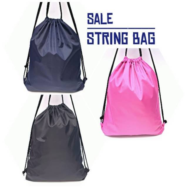 pink string bag