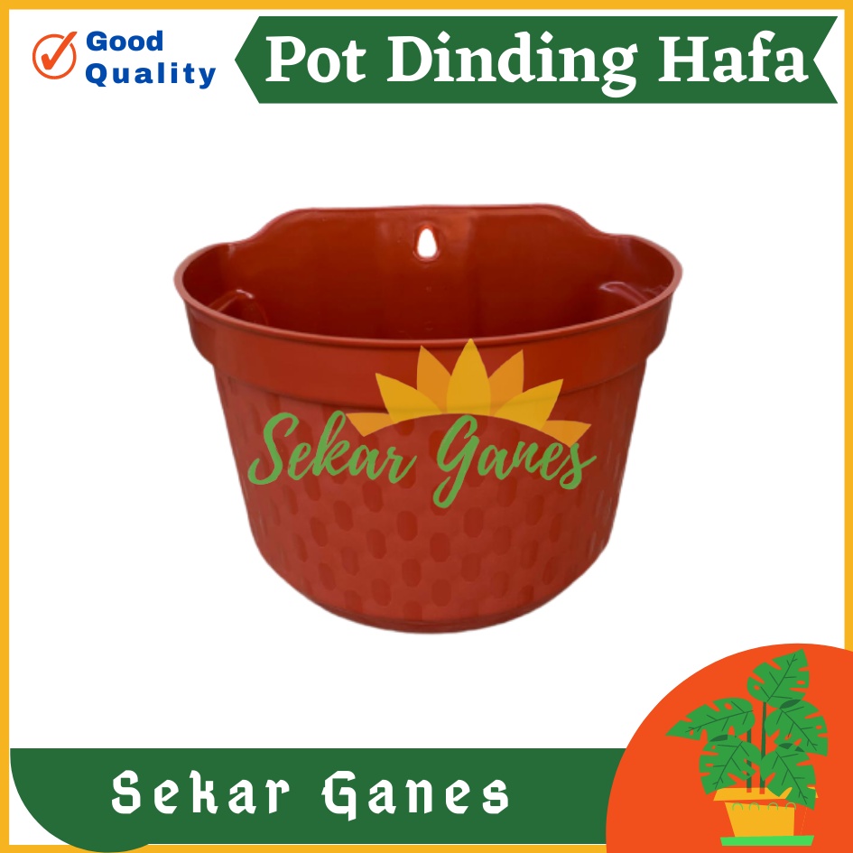 Pot Bunga Pot Dinding Cantol Hafa 20 Cm Merah Bata Coklat Tempel Dekorasi Putih Panjang Aesthetic Besar Kecil Pager Balkon Pagar Unik  Pot Tembok - Tanaman Bunga Hias Dinding Tempel Bibit Plastik TB Flower 22 23 25 27 28 30