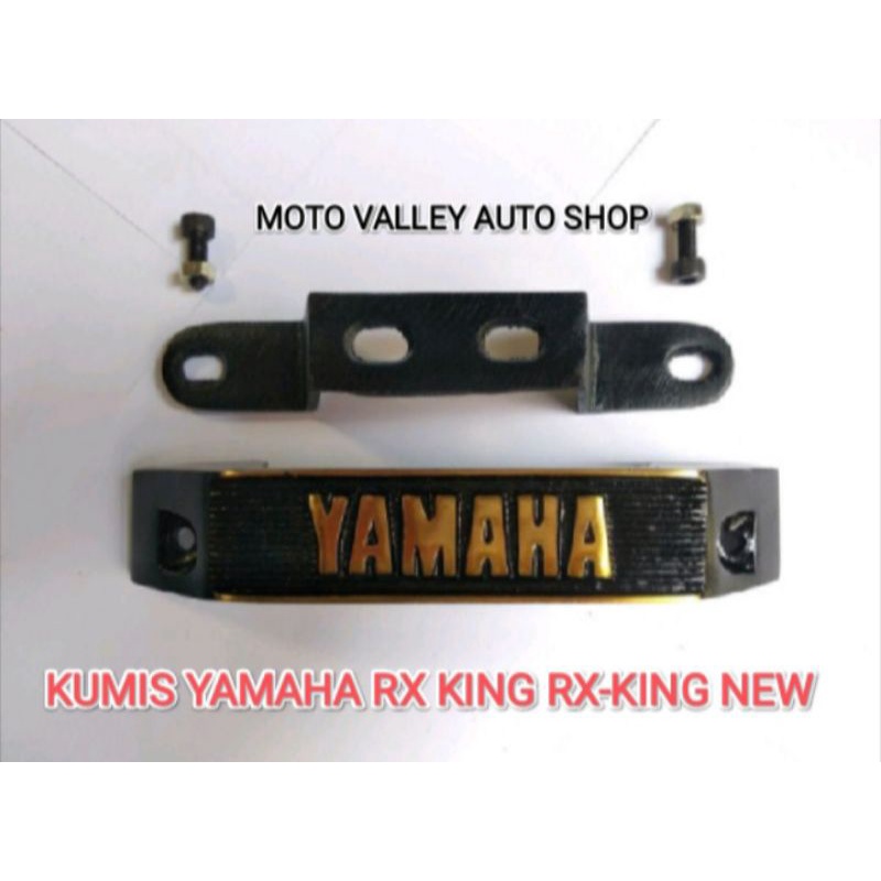 Kumis Yamaha RX KING RX-KING NEW WARNA HITAM SET BRACKET BREKET KUMISAN YAMAHA RX KING NEW..