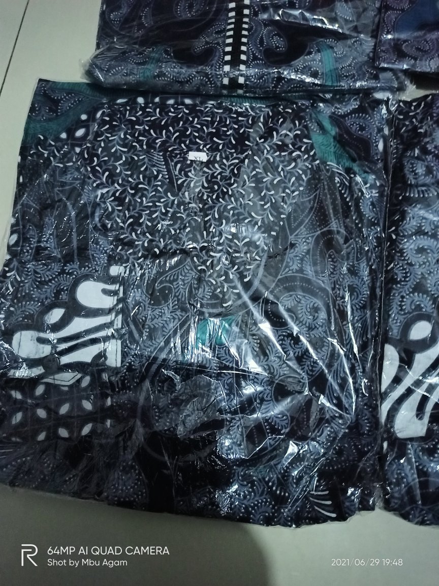 Batik Couple Keluarga Sania Ruffle Ori Ndoro Jowi Dnt Dimensi Abu