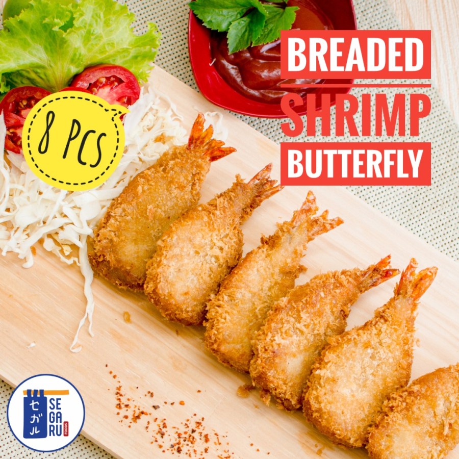 Breaded Shrimp Butterfly Katsu Udang Goreng Tepung Bento Halal