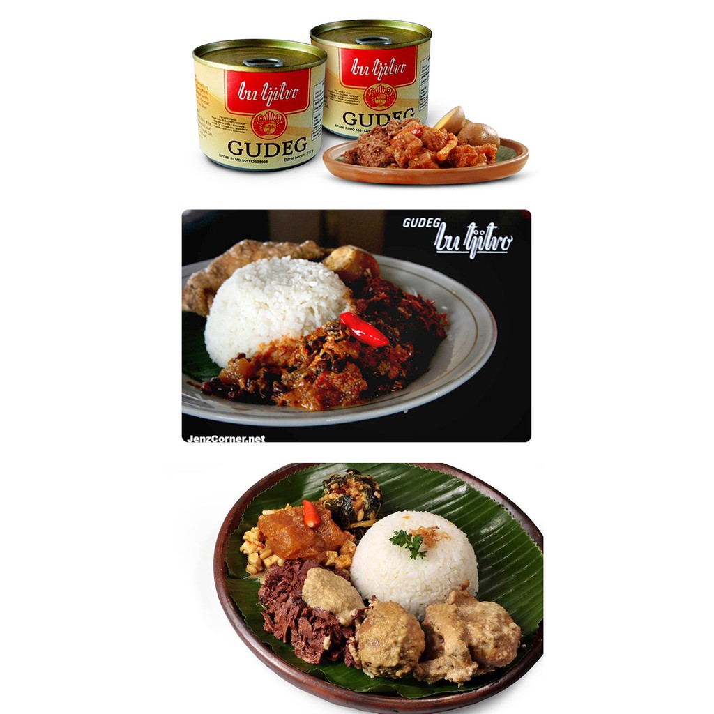 Gudeg Kaleng Bu Tjitro Paket Hemat All Varian - Isi 4Pcs Special Promo