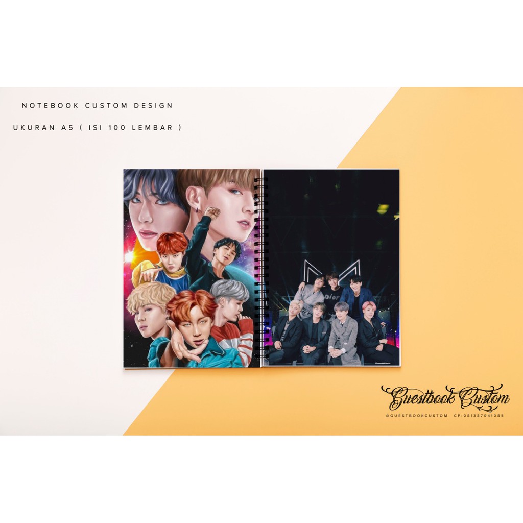 

NOTEBOOK CUSTOM DESIGN / BUKU CATATAN & NOTES / JILID SPIRAL / FREE DESAIN / MURAH / DEPOK