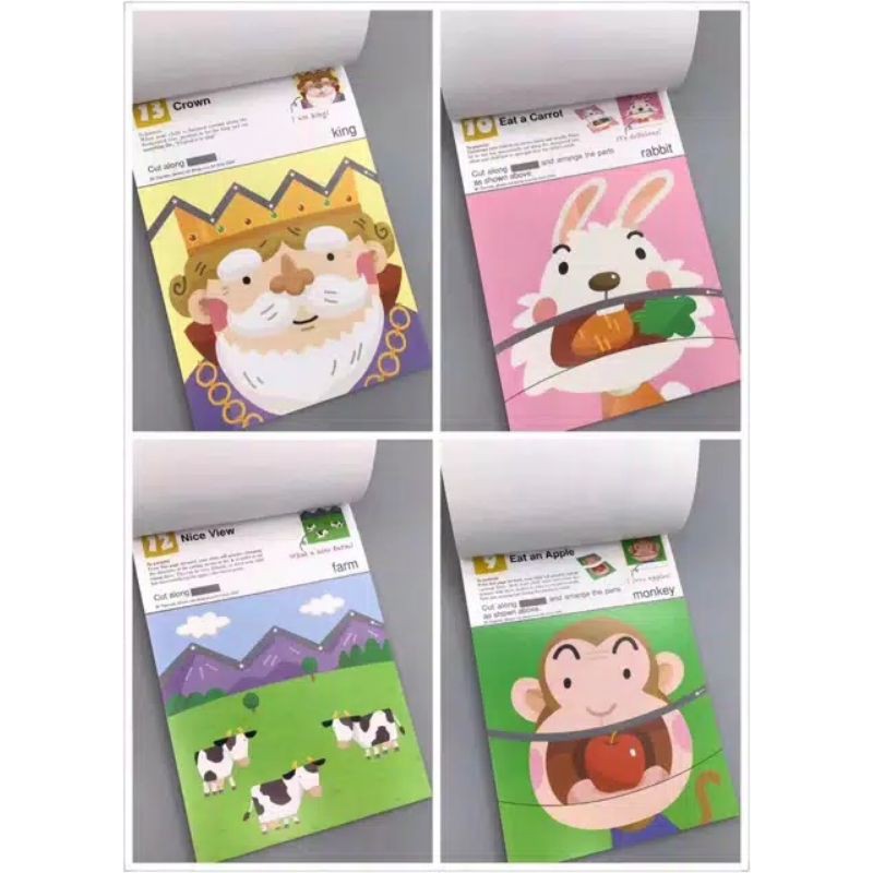 Buku Kumon Melatih Sensorik Motorik Activitas Kreativitas Anak Preschool Montessori Anak Paper Craft