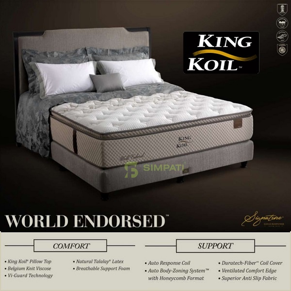 King Koil World Endorsed Komplit Set
