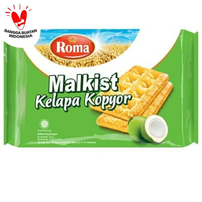 

54ekh Roma Malkist Kelapa Kopyor 252 Gram Roma Malkis Kelapa 60J