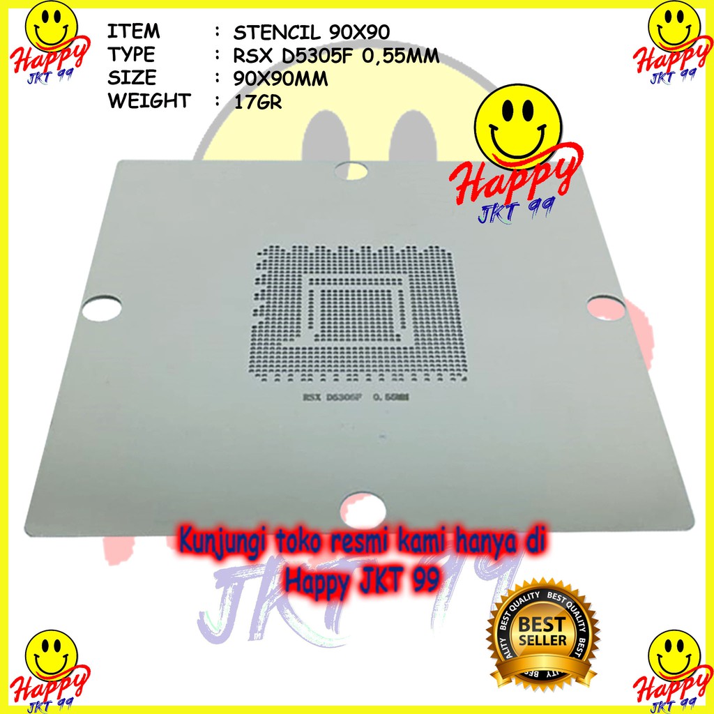 [ HAPPY JKT 99 ] STENCIL 90X90 RSX D5305F 5305 F 5305F D5305