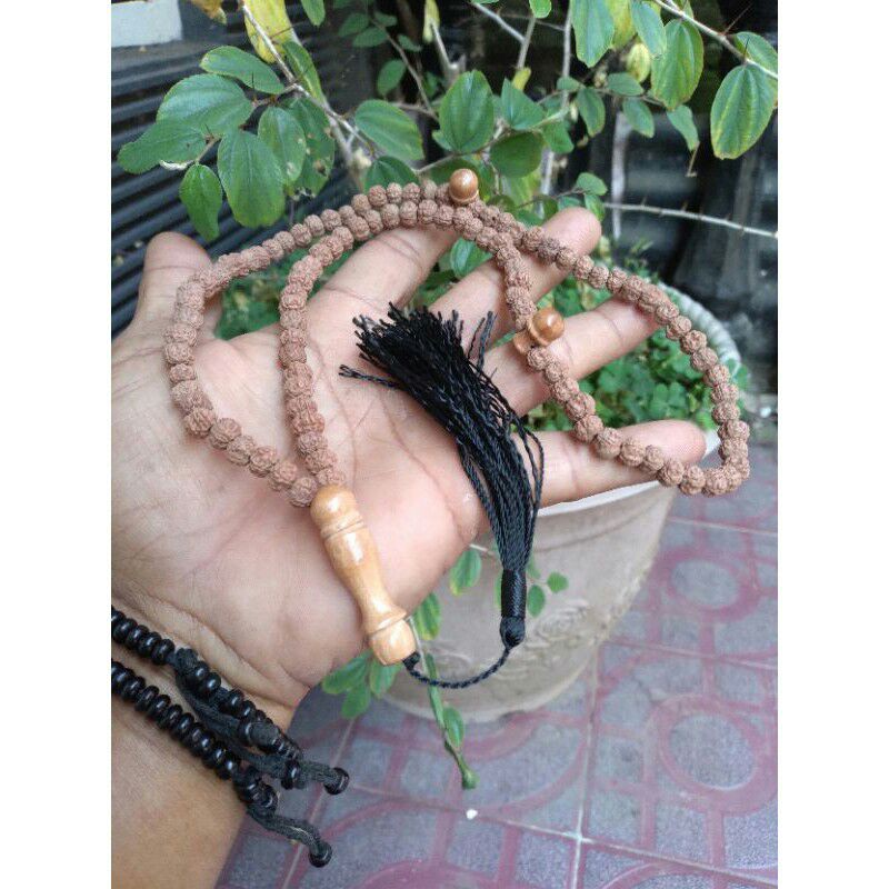 Tasbih genitri muslim 8mm tasbih biji buah genitri asli Tasbih biji genitri muslim