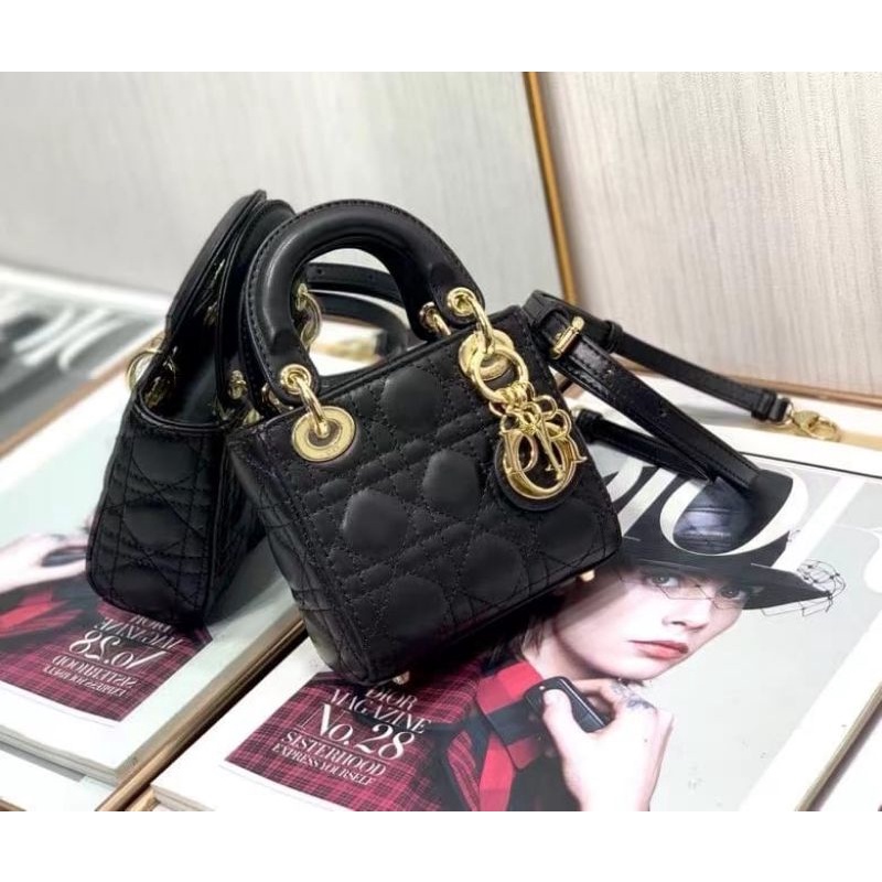 TAS DIOR MICRO MINI HANDLE / TAS SELEMPANG SUPER FREE BOX IMPORT