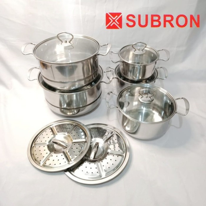 Panci Stock Pot SUBRON High Quality Stainless Steel Cookware