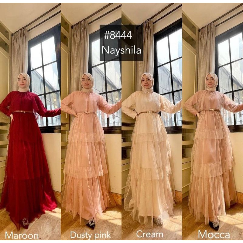 READY  NAYSHILA GAMIS DRESS TILE ORI BY. MISS KAMI HIJAB
