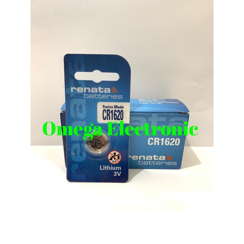 ORIGINAL CR1620 Baterai Renata 3V CR 1620 Battery Batere Kancing