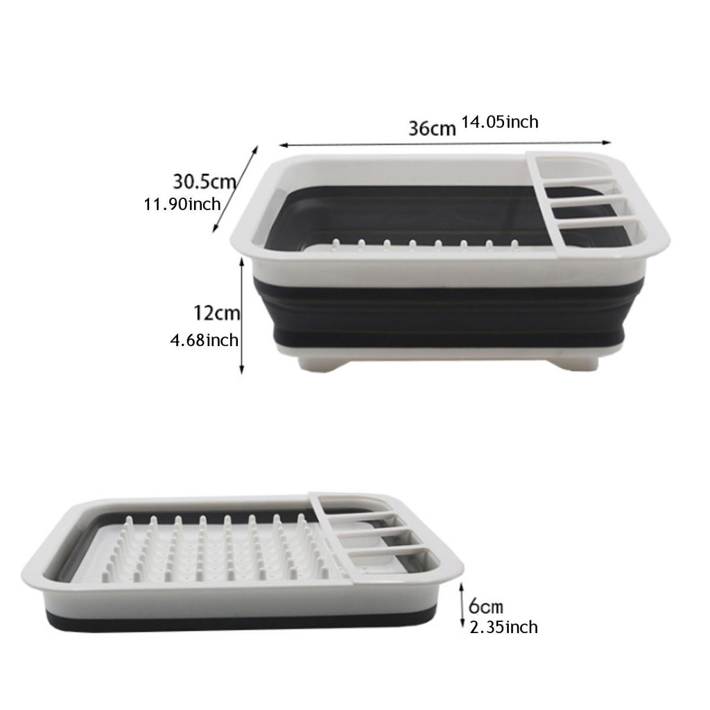Rak pengering piring lipat serbaguna