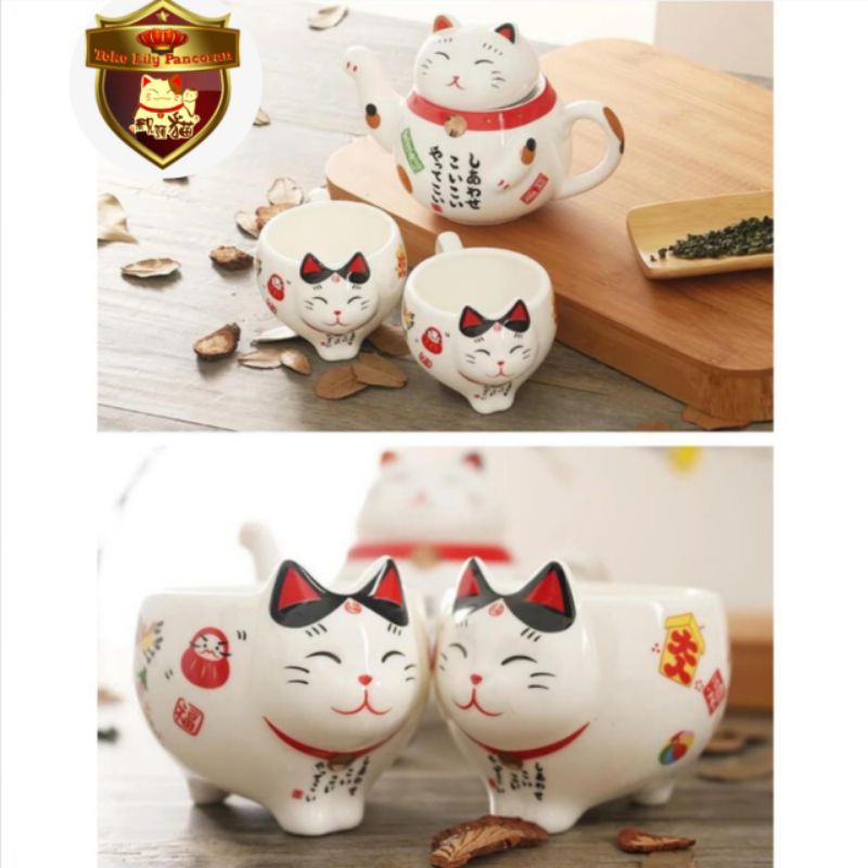 Teaset Kucing / Gelas Kucing / Teaset Terbaru / Personal Teaset / TEASET KUCING / Teaset Keramik