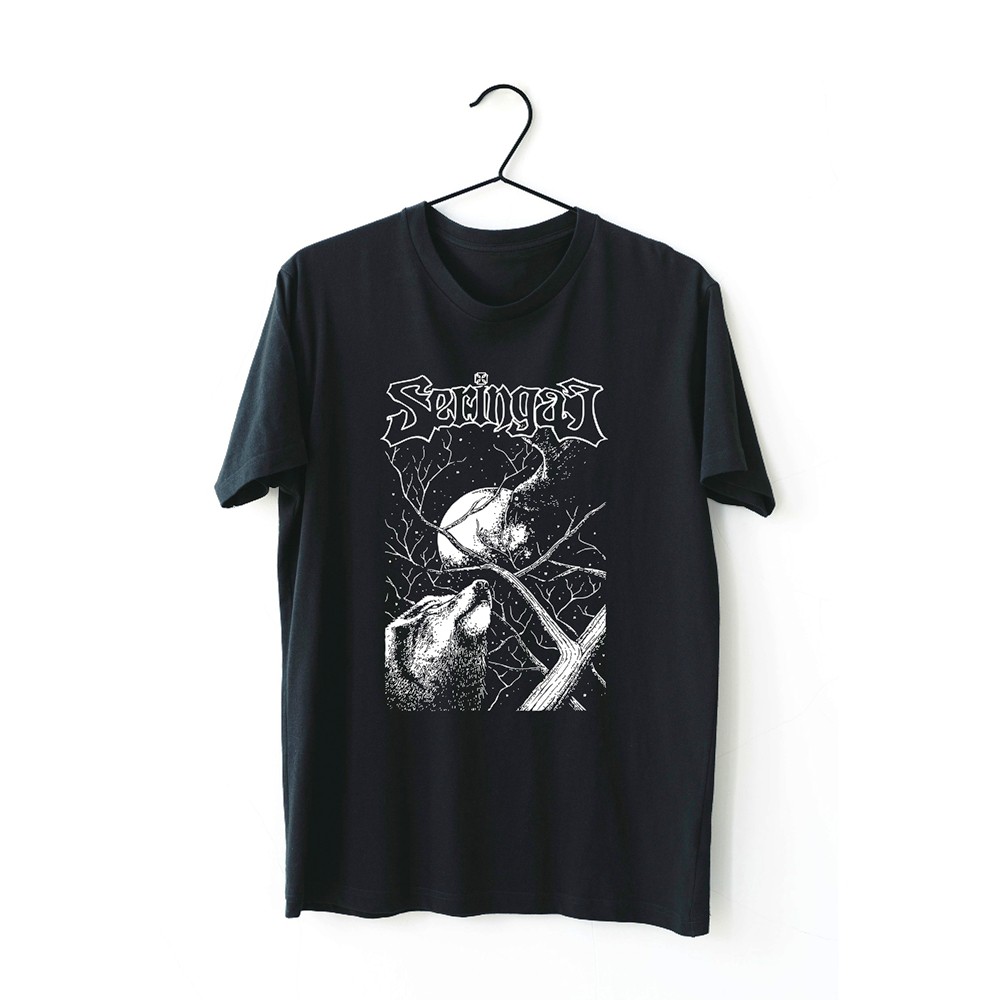 KAOS BAND SERINGAI MUSIK METAL T SHIRT BAJU DISTRO PRIA FESTIVAL BLACK