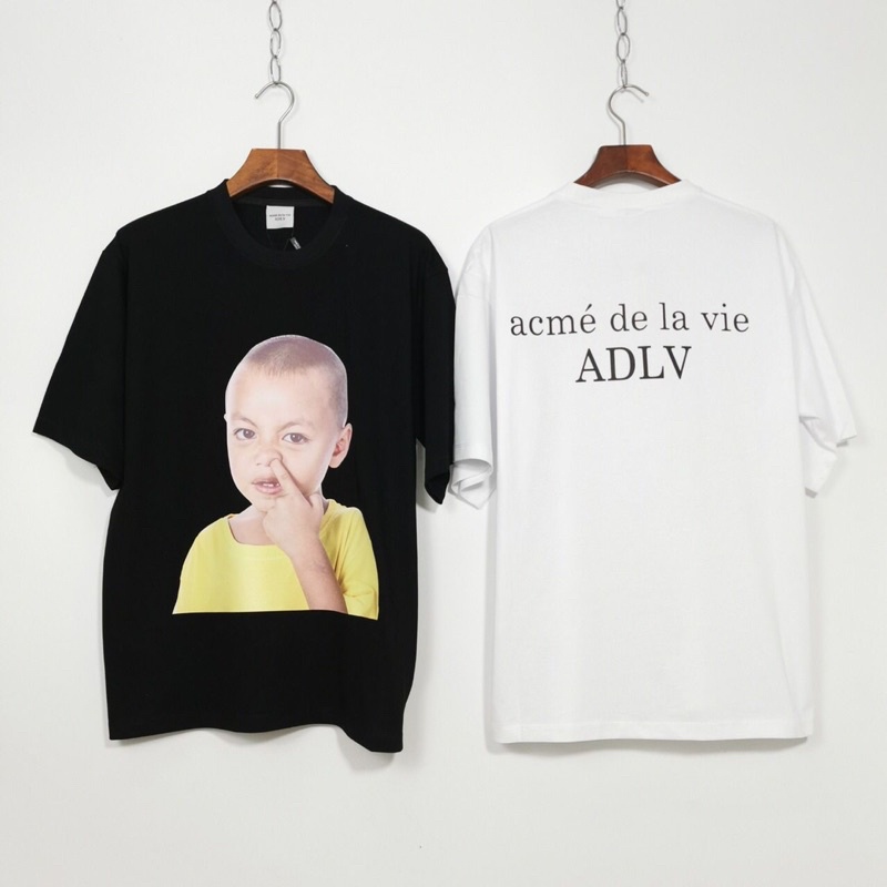 ADLV Baby Face Tee Black Baby Boy