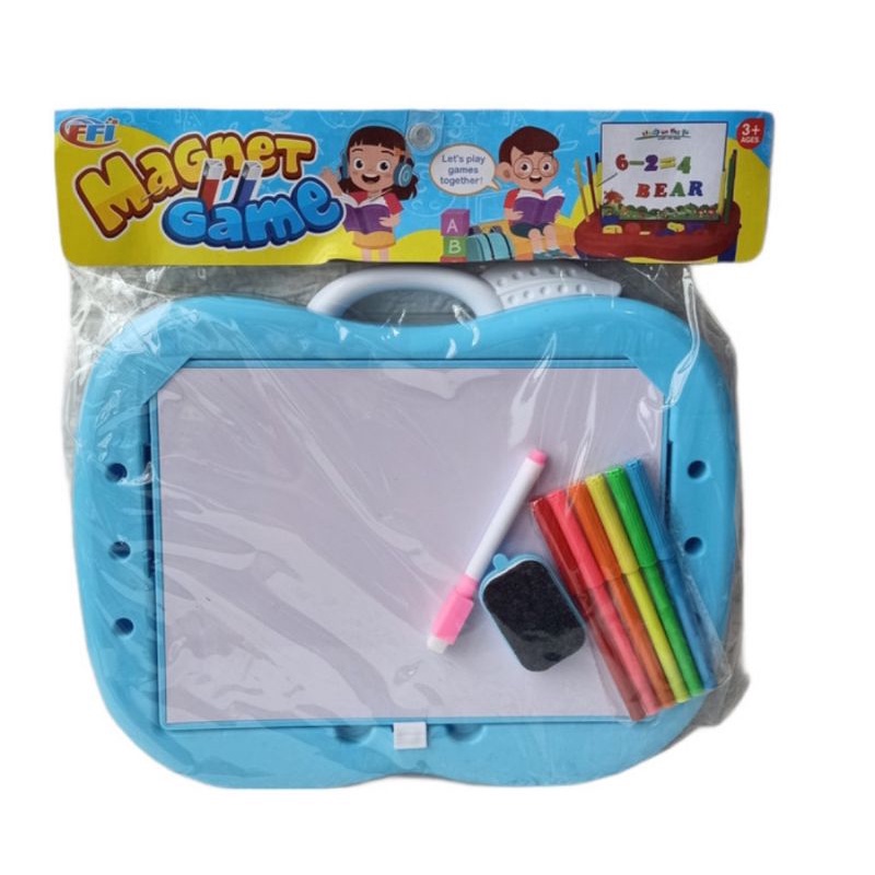 Mainan Edukasi Anak Papan tulis Tempel Huruf Angka Melatih Anak Sejak Dini