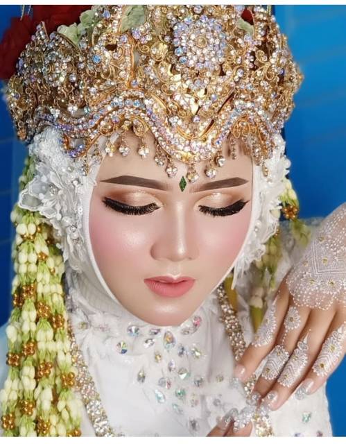 Headpiece pengantin hiasan sunda siger hijab cantik