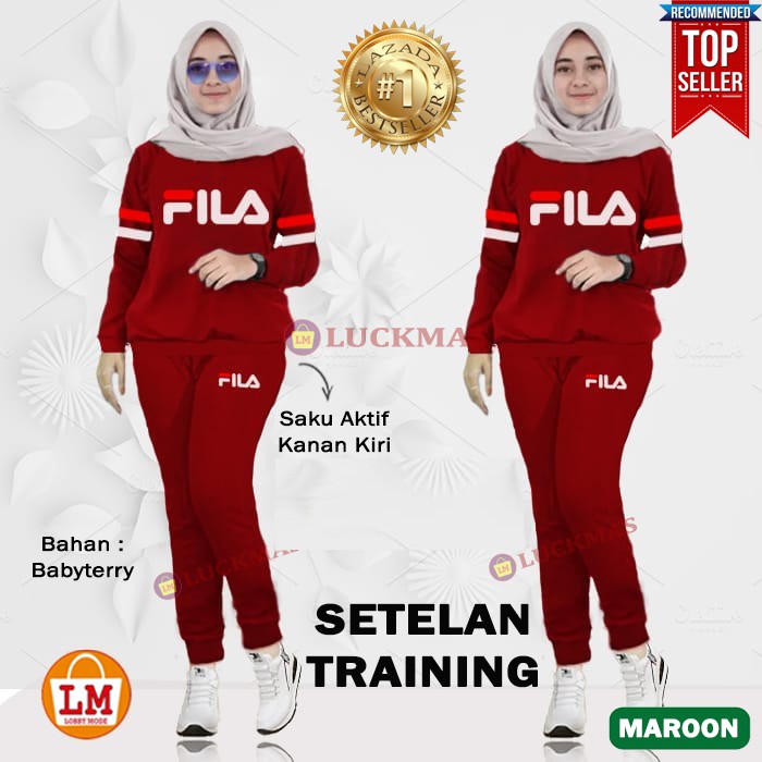 Setelan Olahraga, Training, Senam Wanita TERKINI TERMURAH LMS 03352 03456 03560 03664