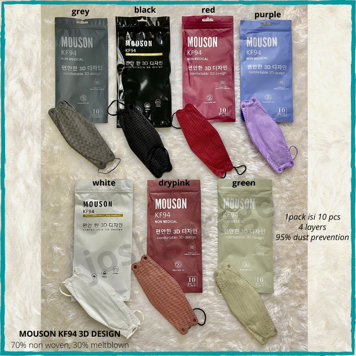 Masker Unisex Mouson KF94 Mask 3D Design