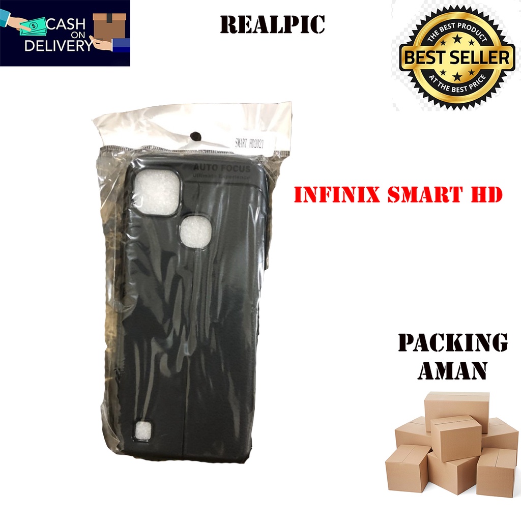 Case Auto Focus Infinix Smart HD 2021 Leather Experience SoftCase Slim Ultimate / Casing Kulit