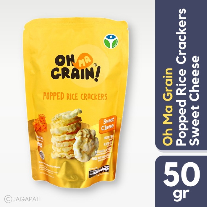 

Oh Ma Grain Crackers Beras 50g