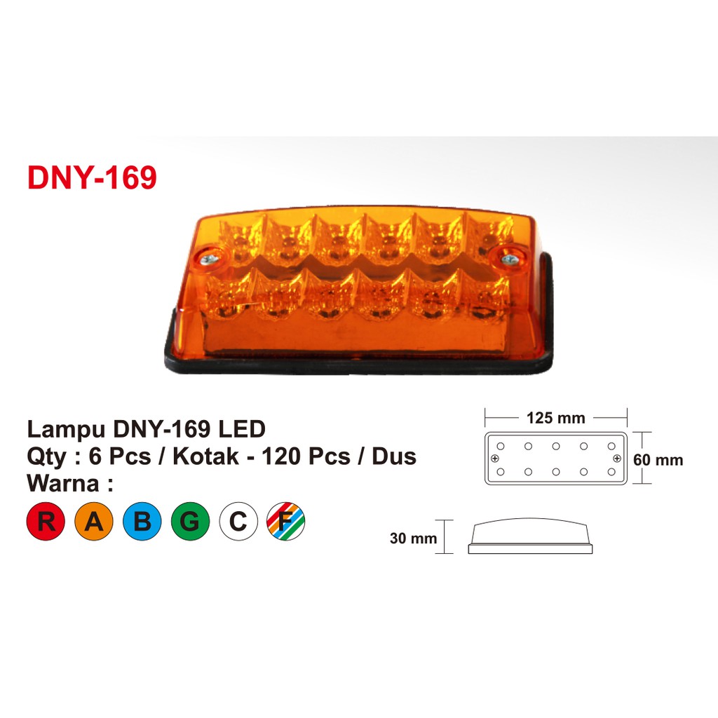 DNY 169 Lampu LED Aksesoris DNY-169