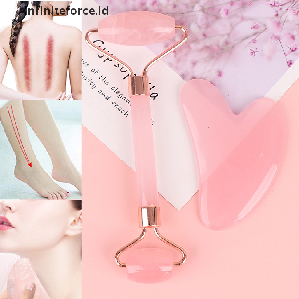 Infiniteforce.id Roller Gua Sha Resin Alat Pijat Wajah / Tubuh Anti Aging / Kerut