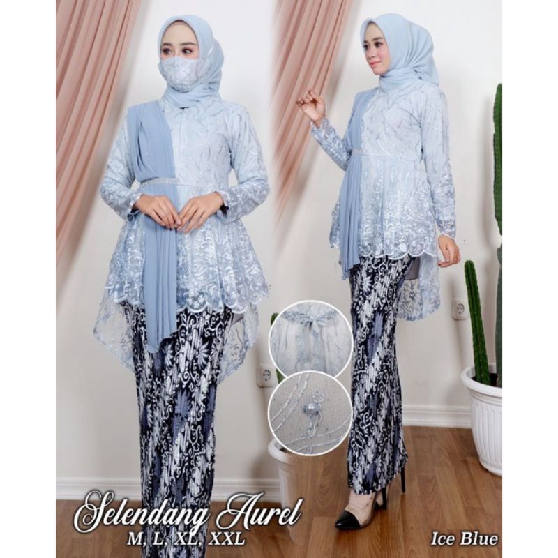 KEBAYA SELENDANG AUREL - KEBAYA MODERN - KEBAYA WISUDA - KEBAYA PESTA - ATASAN KEBAYA MODERN - KEBAYA KEKINIAN - KEBAYA BRUKAT - ATASAN KEBAYA BROKAT - SET KEBAYA MODERN - SET KEBAYA-1
