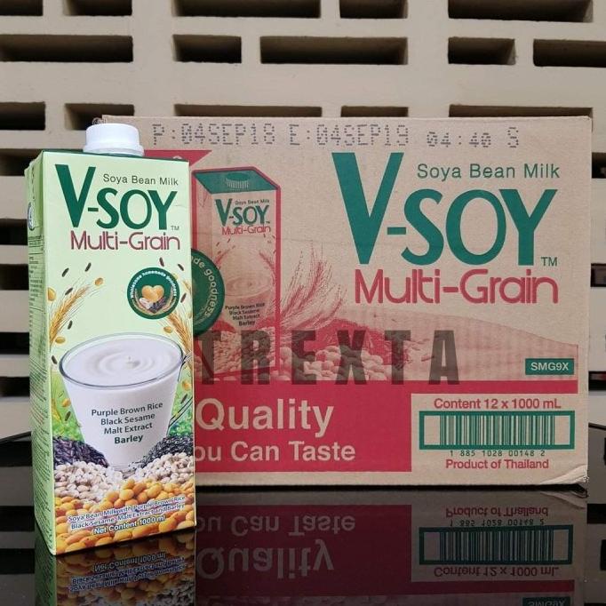

BISA BAYAR DITEMPAT Vsoy Multigrain 1 Liter / V-soy Multi-grain - 1 Karton