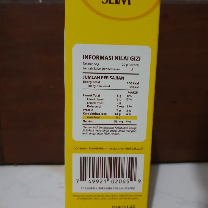 

KERING-KUE- TROPICANA SLIM HOKKAIDO CHEESE COOKIES 100 GR SUGAR FREE DIET KETO -KUE-KERING.