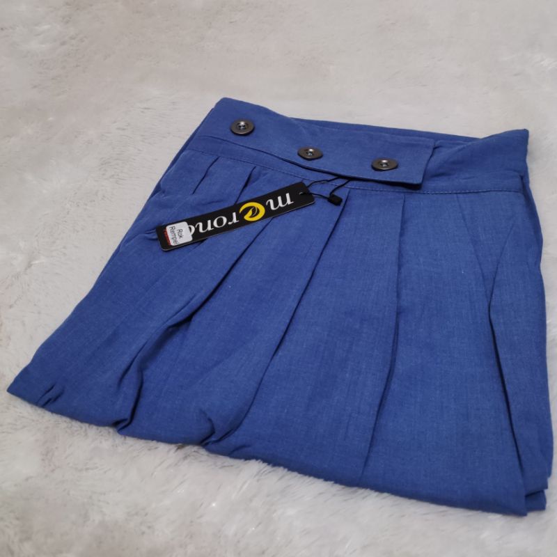 Rok Jumbo Rempel Wanita Katun Supernova SUPER PREMIUM Bawahan Wanita Berkualitas-NAVY