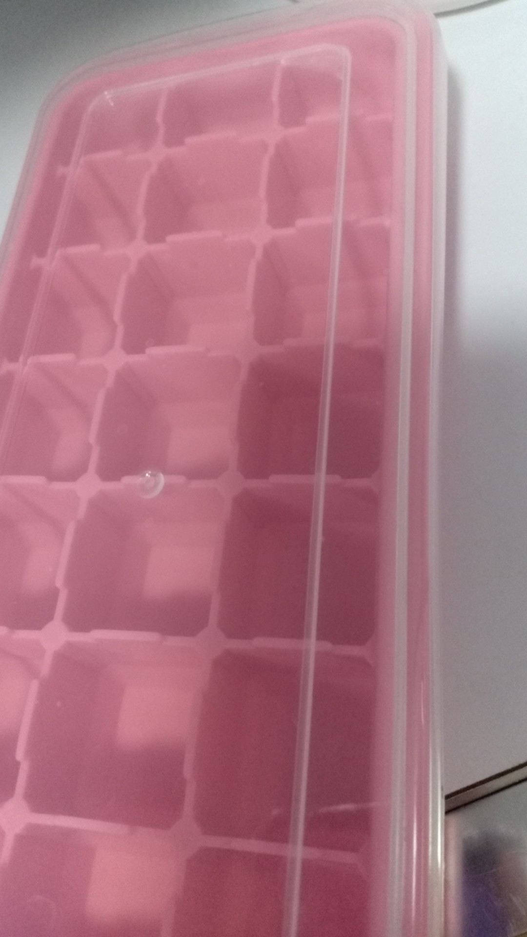 Cetakan Es Batu Silikon 36 Cube Dengan Tutup Elastis