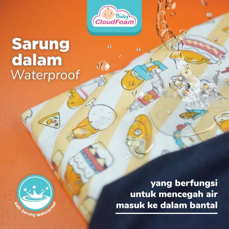 BABYCLOUDFOAM BANTAL ANTI PEYANG|FREE SARUNG BANTAL KATUN