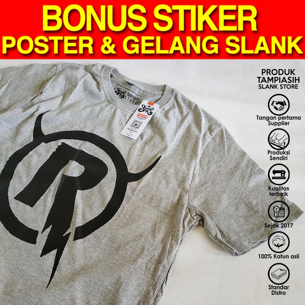 RIDHO SLANK - ABU MISTY - LENGAN PENDEK - ORIGINAL MADE IN SLANKERS - BAJU KAOS SLANK - TAMPIASIH ST