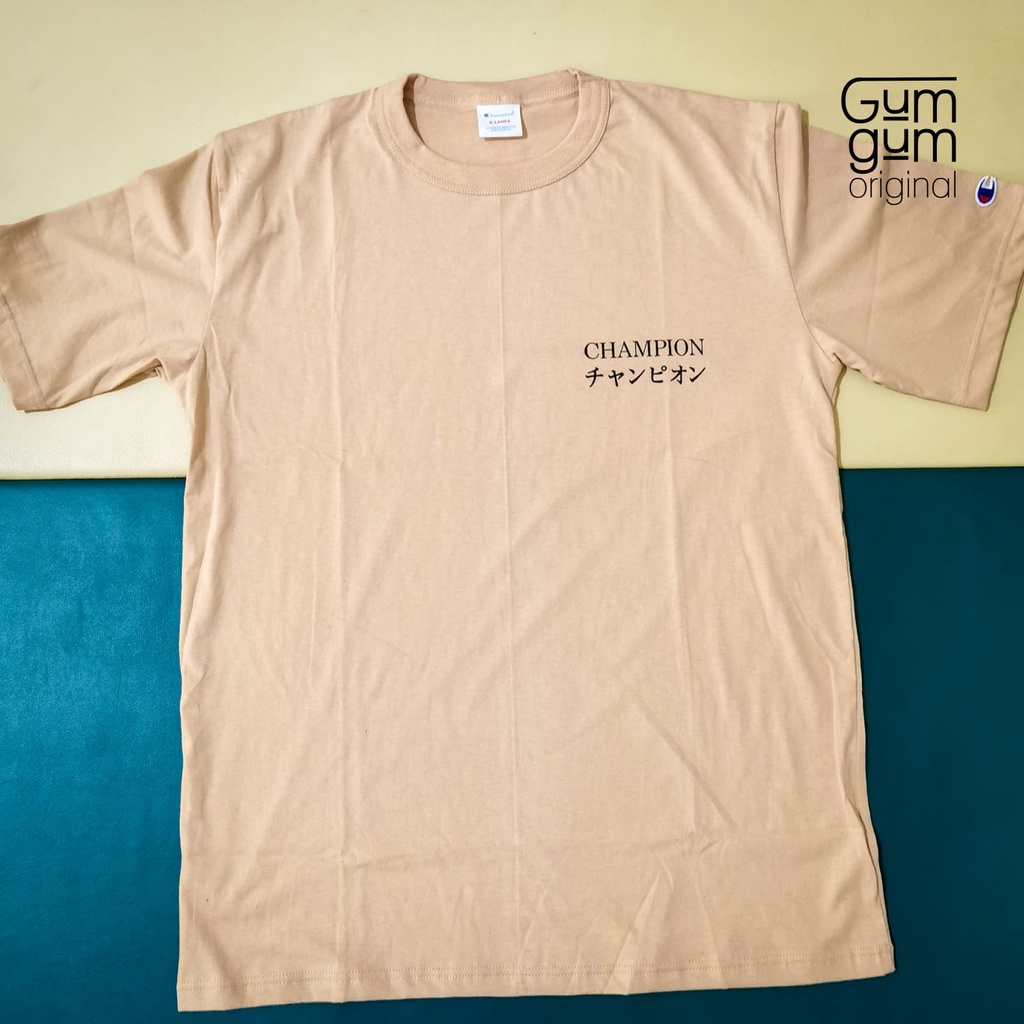 T-Shirt Champion Original - Special Japan Brown (Kaos Pria Wanita / Unisex)