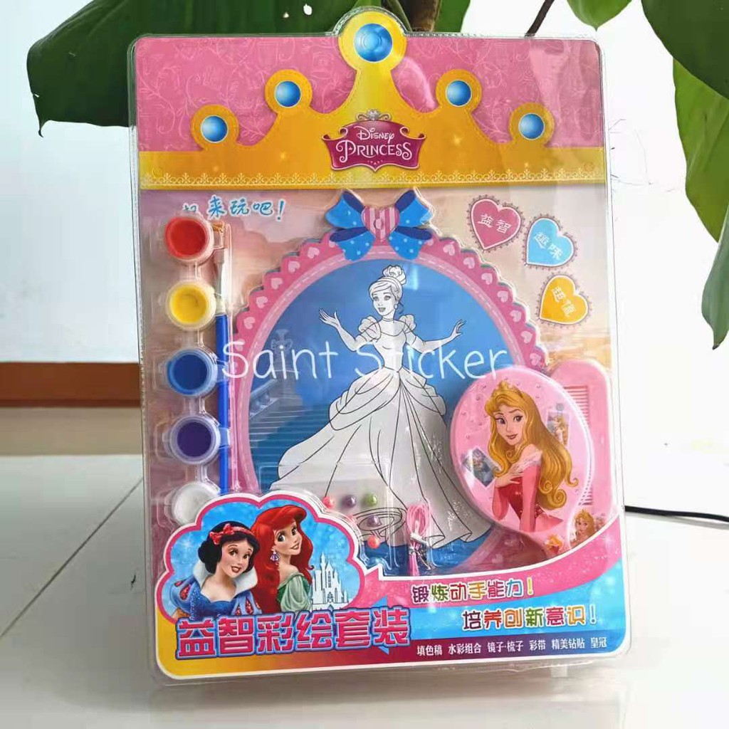

Drawing Canvas Kanvas Lukis Cat Air Sisir Cermin Anak Karakter Disney Princess Snow White